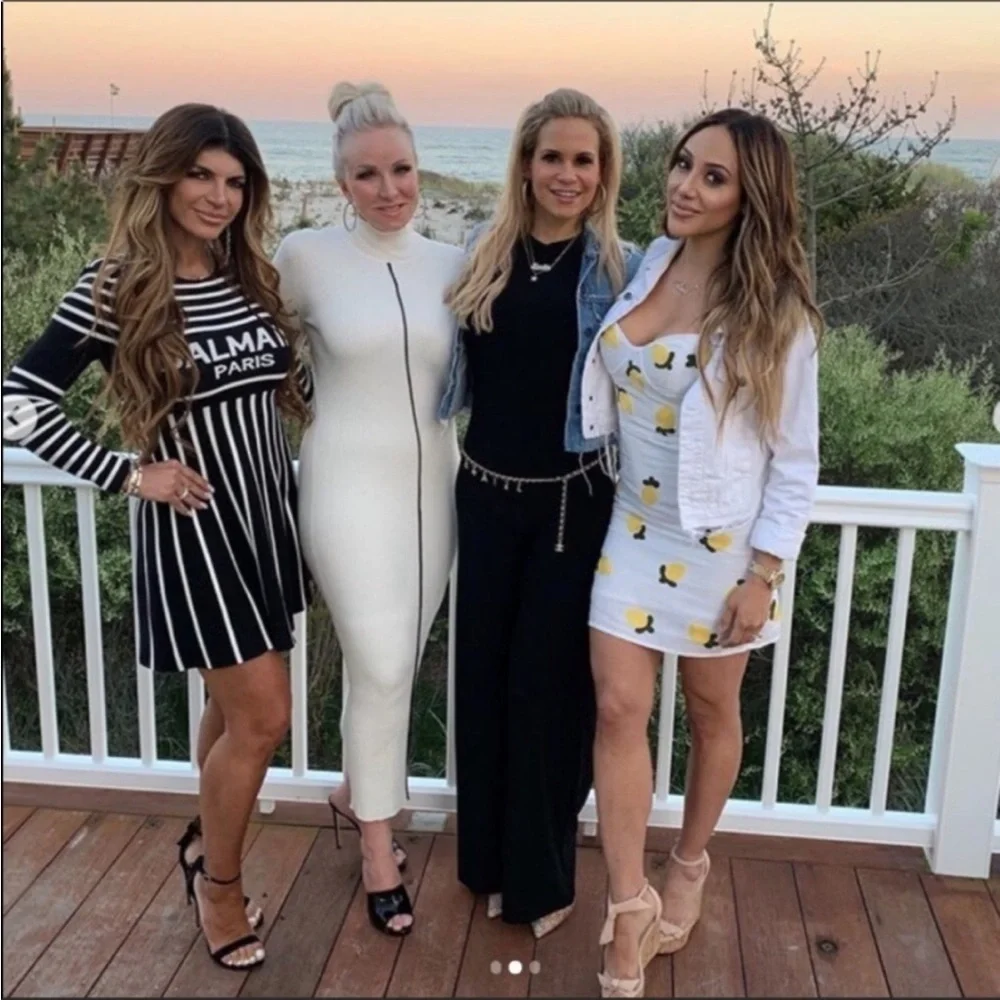 NWT Red Carter white lemon bustier dress Bloomingdale’s size M - Picture 5 of 8